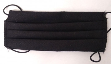 Маска защитная, двухслойная (черная)