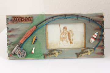 Фоторамка 10*15 удочка  рыба 22819