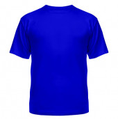 Футболка синяя хб под наклейку 1 ст.