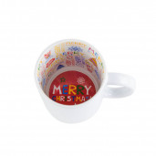 Кружка с принтом merry christmas