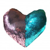 Подушка с паетками-антистрес синяя