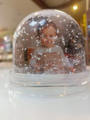 Полусфера со снегом 9 см.