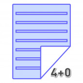 А4 цветная на плотной глянцевой бумаге 200 гр.