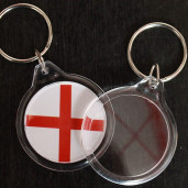 Пластиковый брелок круглый 35мм