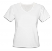 Футболка женская односторонняя V-ворот 1 ст.